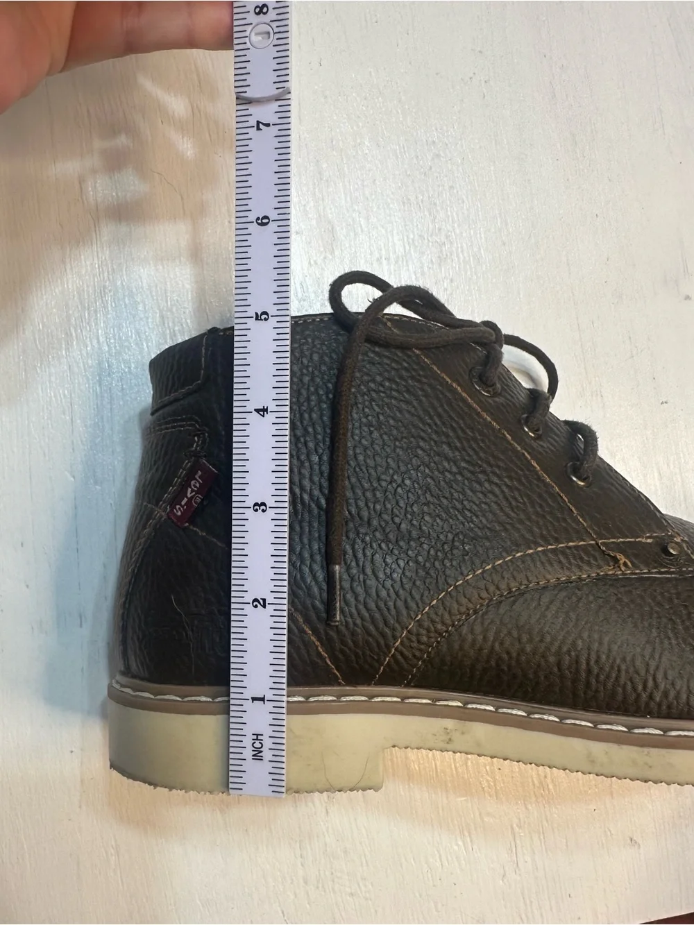 Levi’s Men’s Brown Chukka Boots Comfort Lace Up Ankle Shoes Size 8 Everyday Boot